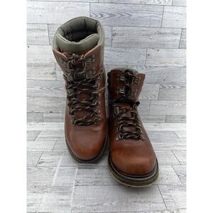 Simms Boots Mens Size 8 Brown Leather Suede Wading Hiking Outdoor Lace Up Shoes‎